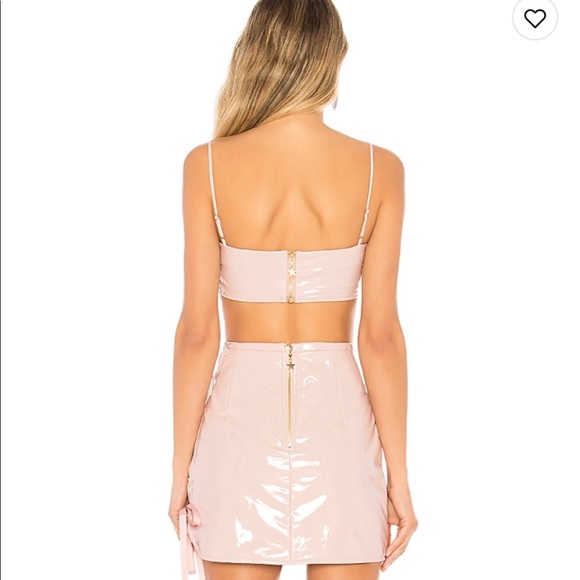 Pink latex crop top - Picture 2 of 3